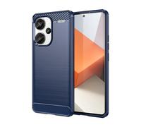 owlhold Cover per Xiaomi Redmi Note 13 Pro Plus 5G / Note 13 Pro+ 5G, Custodia Spazzolata e Fibra di Carbonio Morbido Silicone TPU Slim Fit Protezione Case, Antiurto, Antigraffio, Antiscivolo, Blu