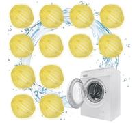 OWLMATE 12 pezzi per la rimozione dei peli di animali domestici, lavatrice per la rimozione dei peli di gatto, riutilizzabile, per la rimozione dei peli di cane, lavabile in lavatrice (giallo)