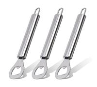 OWLMATE 3 Pezzi Apribottiglie Acciaio Inossidabile Apribottiglie Portatili per Birra per Bevande Sidro bar Gadget per la casa