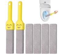 OWLMATE 6 Pezzi Pietra Pomice per WC, Tavoletta Pulizia WC, Pietra Pomice per Marmo, Pietra Pomice per Ceramica with 2 Handles per WC, Cleaning Block per Bagno Piscina Servizi Igienici