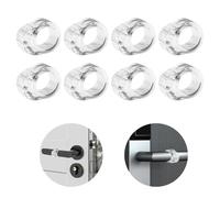 OWLMATE 8 Pezzi Fermaporta Ferma Finestra Fermaporta Maniglia Door Stopper per Maniglie in PVC Fermaporta Porte da Interno