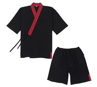 OWLONLINE Kimono giapponese da uomo Plus Size Pigiama a maniche corte Top e pantaloni da notte Pigiama Set Taglia M-A14