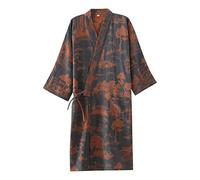 OWLONLINE Pigiama da uomo in stile giapponese, garza di cotone, kimono giapponese, taglia L A1