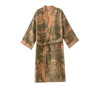 OWLONLINE Pigiama da Uomo in Stile Giapponese, Garza di Cotone, Kimono Giapponese, Taglia M A4