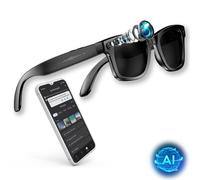 Owlotech Lens AI Smart Glasses Lenti colorate 8MP Chiamate, musica, acquisizione immagini e video, traduzione in tempo reale Nero