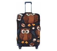 Owls Footabll Copertura per valigia, protezione per bagagli, elastica per palloni sportivi, antigraffio, antipolvere, adatta per bagagli da 56 a 61 cm, Multicolore, M