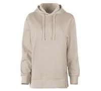 Own Felpa Felpata con Cappuccio e Spacchi Laterali da Donna Ecru S