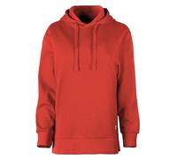 Own Felpa Felpata con Cappuccio e Spacchi Laterali da Donna Red L