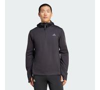 adidas Uomo Own The Run Winterized Hooded Half-Zip, Black, S