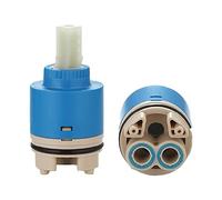 Ownace Cartuccia interna per miscelatore a leva, in plastica, con disco in ceramica, da 35 mm/40 mm, per rubinetto vasca da bagno e doccia, Ceramica, 40 mm