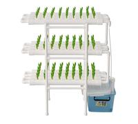 Owneed Hydroponics Growing System, kit per la coltivazione idroponica con 108 posti per piante, 3 livelli, tecnologia nutriente, kit per la coltivazione del sistema di giardinaggio, con il dispositivo