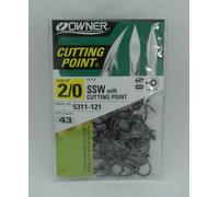 Owner 5311-121 Taglia 2/0 Punti Di Taglio SSW Ganci 43pk