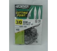 Owner 5311-131 Taglia 3/0 Cut Point SSW Ganci 40pk