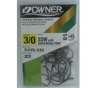 Owner 5315-131 3/0 Ssw Tutti Scopo Gancio Bisogno Punto Rev Curva Up Occhi 27CT