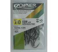 Owner 5315-171 7/0 Ssw Tutti Scopo Gancio Bisogno Punto Rev Curva Up Occhi 17CT