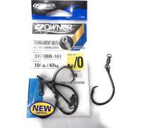 Owner Tournament MUTU 5174BB-171 with Ball Bearing Swivel 8/0. Confezione da 4 ami.