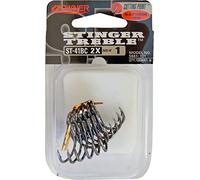 Owner Unisex's ST41BC Predator Treble Hooks, Nero Cromato, Stinger ST-41BC Taglia 1