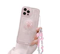 Ownest Compatibile con iPhone 12 PRO Max, Carina Custodia Rosa con Fiocco 3D Tra