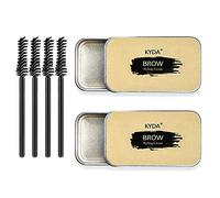 Ownest Kit di sapone per sopracciglia, sapone per sopracciglia a lunga durata, impermeabile, a prova di sbavature, pomata per sopracciglia naturali, balsamo per trucco 3D piumato, 2 pezzi