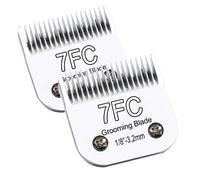 OwnLifeYF Lama tagliacapelli staccabile in acciaio 7F 3,2 mm 1/8'' compatibile con Andis/Oster/Wahl A5 tosatrici per cani, realizzata in acciaio giapponese ad alto tenore di carbonio, confezione da 2