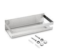 OwnMy Mensola da bagno da 25,4 cm, in acciaio inox, per vasca da bagno, cucina, doccia, portaoggetti in metallo antiruggine, mensole galleggianti da parete ad angolo per doccia, mensola rettangolare