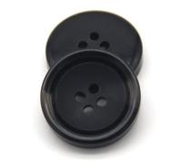 OWNPET 30 mm Grandi Bottoni in Resina Imitazione Corno Modello per Abiti da Uomo Cappotto Cappotto Accessori da Cucito Decorativi Neri Fatti a Mano