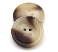OWNPET 30 mm Grandi Bottoni in Resina Imitazione Corno Modello per Abiti da Uomo Cappotto Cappotto Accessori da Cucito Decorativi Neri Fatti a Mano