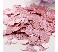 OWNPET Paillettes Glitterate da 10 mm 20 mm, Piatte e Rotonde in PVC con Paillette in Polvere Flash per Artigianato, 600 Pezzi