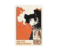 OWNPET Poster su tela a tema anime Cowboy Bebop, decorazione artistica da parete per soggiorno e camera da letto, senza cornice, 30 x 45 cm