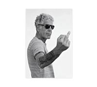 OWNPET Star Anthony Bourdain 1 poster su tela, decorazione artistica da parete per soggiorno e camera da letto, senza cornice, 30 x 45 cm