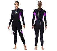 Owntop Muta da 5 mm per uomo e donna, in neoprene, con cerniera posteriore, per adulti, lunghezza intera, termica, flessibile, per immersioni in acqua fredda, surf