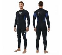 Owntop Muta da 5 mm per uomo e donna, in neoprene, con cerniera posteriore, per adulti, lunghezza intera, termica, flessibile, per immersioni in acqua fredda, surf