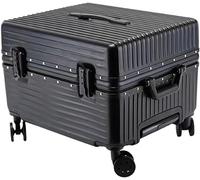 OWOHYG Business Travel Luggage Carry On Luggage 20Inch Wide Handle Suitcase,Spinner Wheels Light Suitcase,Black-20Inch
