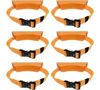 OWOHYG Carrello per Bombole di Ossigeno, Supporto Portatile per Bombole di Ossigeno, Confezione da 2, 4, 6, 8 E 10 Pezzi, Supporto per Bombole di Gas, Organizer per Officine/Fabbric.Orange-6 Pack