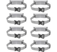 OWOHYG Carrello per Bombole di Ossigeno, Supporto Portatile per Bombole di Ossigeno, Confezione da 2, 4, 6, 8 E 10 Pezzi, Supporto per Bombole di Gas, Organizer per Officine/Fabbric.Grey-8 Pack