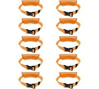 OWOHYG Carrello per Bombole di Ossigeno, Supporto Portatile per Bombole di Ossigeno, Confezione da 2, 4, 6, 8 E 10 Pezzi, Supporto per Bombole di Gas, Organizer per Officine/Fabbric.Orange-10 Pack
