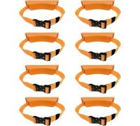 OWOHYG Carrello per Bombole di Ossigeno, Supporto Portatile per Bombole di Ossigeno, Confezione da 2, 4, 6, 8 E 10 Pezzi, Supporto per Bombole di Gas, Organizer per Officine/Fabbric.Orange-8 Pack