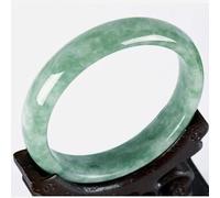 OWOHYG Genuine Natural Green Jade Bangle Bracelet Chinese Hand-Carved Fashion Charm Jewelry Accessories Amulet Men Women Lucky Gifts,5456Mm