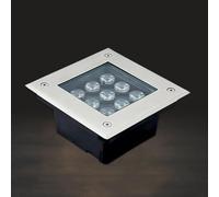 OWOHYG Grondverlichting - Tuinverlichting, Vierkante Inbouwspot Voor Buiten, Ip66 Waterdichte LED-Inbouwspot Voor in De Grond, Voor Tuin, Pad, Terras, Trap (Geel 24W)
