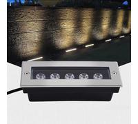 OWOHYG LED-Grondverlichting, Lange Strip, Ondergrondse Verlichting, Ip66 Waterdicht, Voor Tuin, Achtertuin, Patio, Trap, Looppad, Decoratieve Landschapsverlichting - Blauw - 9W (Warm Wit 12Wac85)