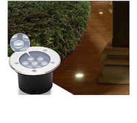 OWOHYG LED-Ringfonteinverlichting - Grondverlichting, AC/Dc-Onderwaterverlichting Voor Zwembaden, Ip68 Waterdichte Onderwaterspot Voor Landschapsarchitectuur, Voor Tuin, Warm Wit (9W)