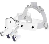 OWOHYG Lente d'Ingrandimento con Luce, Lenti d'Ingrandimento, Lenti d'Ingrandimento binoculari chirurgiche dentali con fari, Lenti d'Ingrandimento mediche con luci Frontali a LED da 5 W