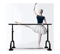 OWOHYG Sbarra da Danza Classica, Asta di atterraggio, Altezza Fissa Regolabile in Legno massello, Barra da Danza Classica per Esercizi di Stretching, BlackOne, 1,5 m