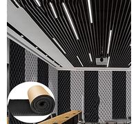 OWOHYG Schiuma fonoassorbente autoadesiva Spessa a Forma di Nido d'Ape, Pannelli in Schiuma fonoassorbente a Recupero rapido, per assorbire Il Rumore (Blu 5 cm), Blu, 5 cm