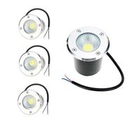 OWOHYG Stuks Grondspots - Buitenverlichting, COB Inbouwverlichting Voor Ondergrondse Trappen, Ip65 Waterdichte Ronde Tuinlamp, Buitenspot Voor Tuinpad, Terras, Tuinspot (Wit Licht 20W)