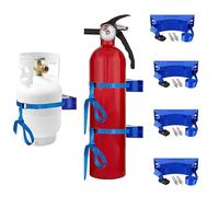 OWOHYG Supporto per Bombole di Ossigeno 4 Pezzi Supporto per Bombole di Ossigeno/Staffa Fissa per Bombole, Staffa A Parete per Bombole di Gas con 2 Viti, Organizer Portatile per Bomb.
