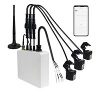 OWON 3 Fasi WiFi Smart Home Energy Monitor, Monitor di Elettricità in Tempo Reale, Contatore,3 Fasi Morsetto Metro con 3 Sensori 80A