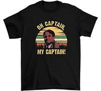 owow Dead Poets Society John Keating Teen Movie T-Camicie e T-Shirt, Funny T-Camicie e T-Shirt, Classic Movie Camicie e T-Shirt(Medium)