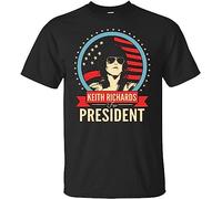 owow Keith Richards for President T-Shirt Great Gift Tee for Men(X-Large)