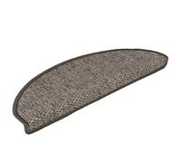 Owoxanthellate 30 tappetini autoadesivi effetto sisal, 65 x 21 cm, marrone-beige, antiscivolo, lavabile, decorazione moderna e protezione per le scale per corridoio, soggiorno, camera da letto